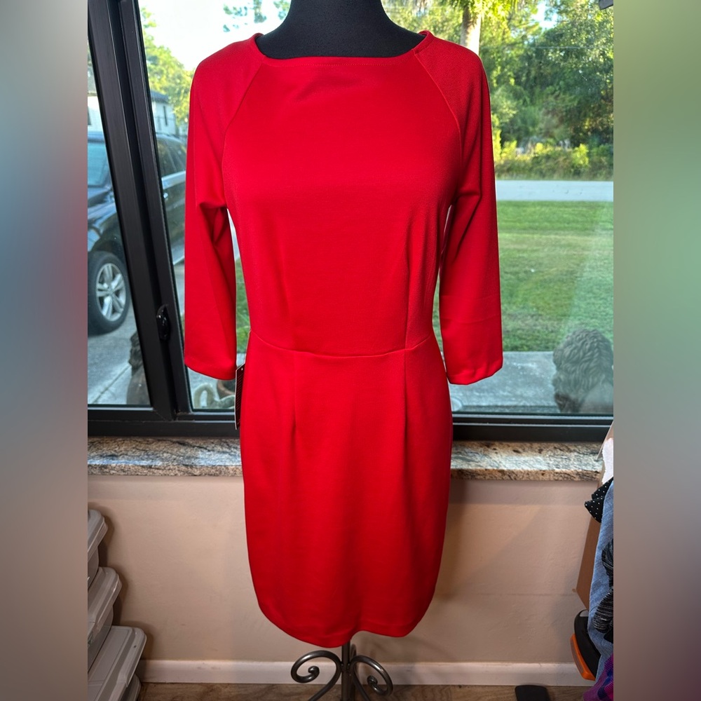 The Limited Ashton Elegant Red Women's Shift Dress Size 8 New